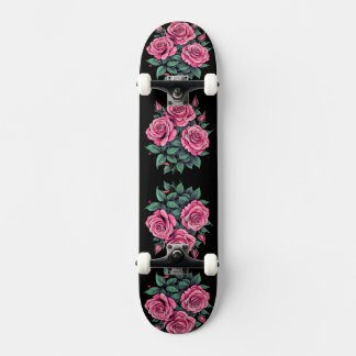 Rosa Niedliche Blume Skateboard
