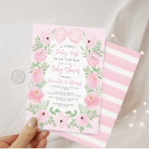 Rosa niedliche Bugbrust-Babydusche