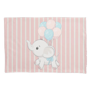 Rosa, Niedlicher Elefant Kissenbezug