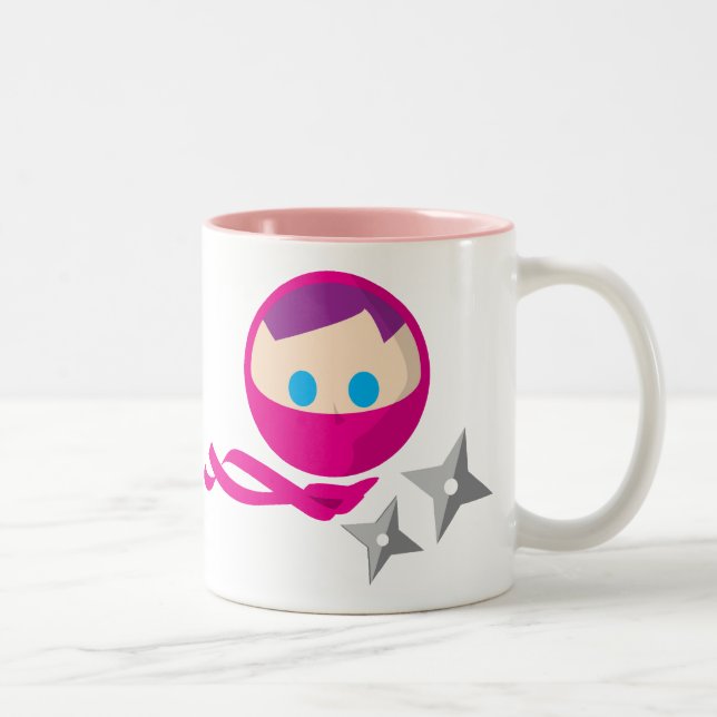 Rosa Ninja Tasse (Rechts)