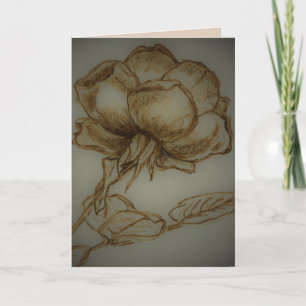 *'Rosa Noir', Danke, dass du mich geliebt hast. Wi Feiertagskarte