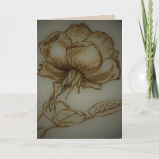 *'Rosa Noir', Danke, dass du mich geliebt hast. Wi Feiertagskarte