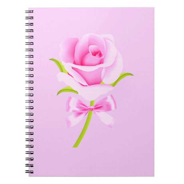 Rosa-Notebook Notizblock (Vorderseite)