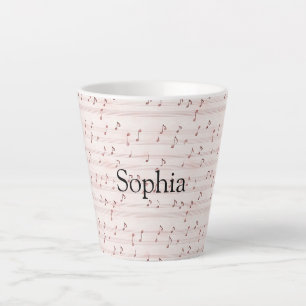 Rosa Notenblatt Milchtasse