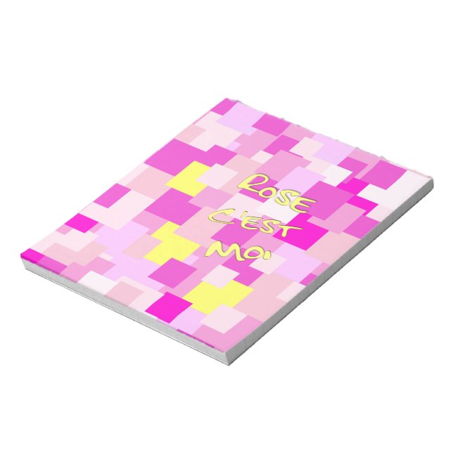 Rosa Notizblock (Rotiert)