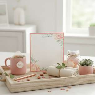 Rosa Notizblock personalisiert