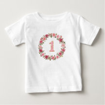 Rosa Nummer 1 mit goldenem Rand elegantes Design