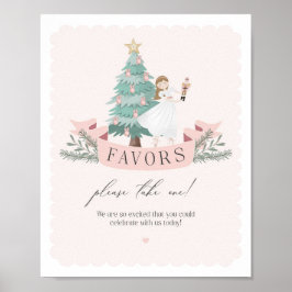 Rosa Nussknacker Geburtstagsparty bevorzugt Party- Poster