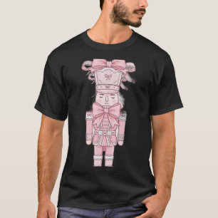 Rosa Nussknacker – Weiblicher Weihnachten T-Shirt