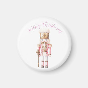 Rosa Nussknacker-Weihnachten Magnet