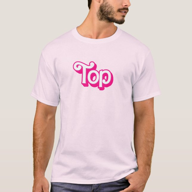 Rosa Oberseite T-Shirt (Vorderseite)