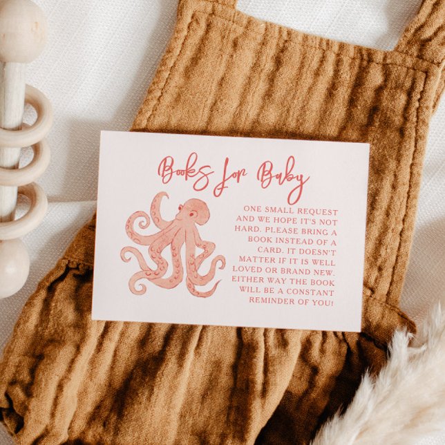 Rosa Octopus Buchanfrage Begleitkarte (Von Creator hochgeladen)