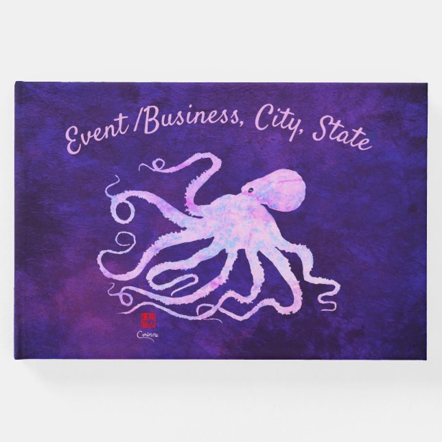 Rosa Octopus - Gästebuch (Vorderseite)