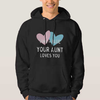 Rosa oder Blau Deine Tante liebt dich Baby Geschle Hoodie