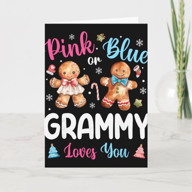 Rosa oder Blau Grammy liebt dich Geschlecht enthül Karte (Vorderseite)