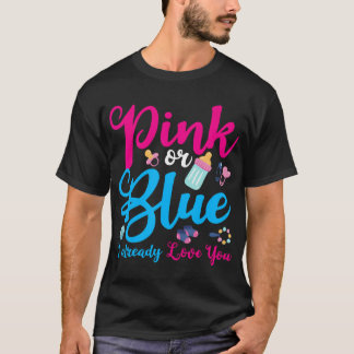 Rosa oder blau ich bereits Liebe Sie Geschlecht ze T-Shirt