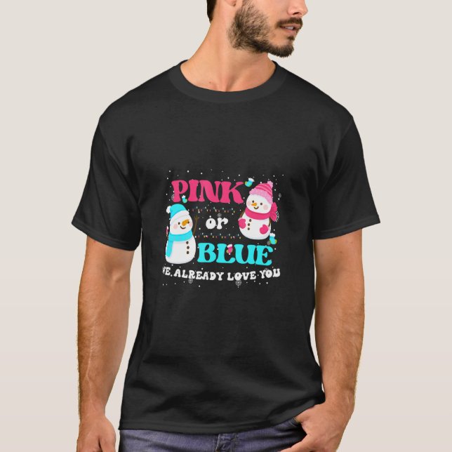 Rosa oder blau Ich habe bereits Liebe Sie Geschlec T-Shirt (Vorderseite)