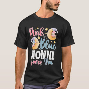 Rosa oder Blau Nonni liebt dich schlafende Kuh Bab T-Shirt