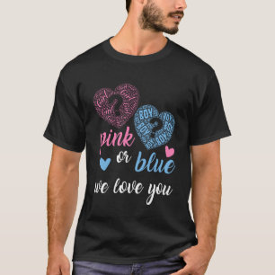 Rosa oder blau Wir Liebe Sie Geschlecht zeigen Män T-Shirt