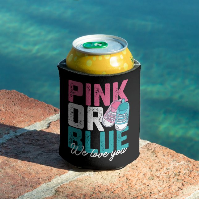 Rosa oder blau Wir Liebe Sie Geschlechtsverkehr ze Dosenkühler (In Situ Pool)