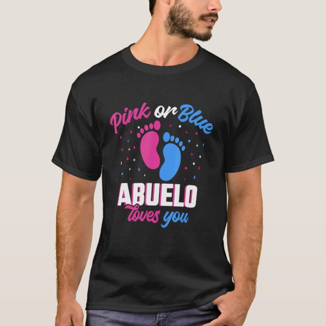 Rosa oder blaue Abuelo-Lieben, die Ihr Geschlecht  T-Shirt (Vorderseite)