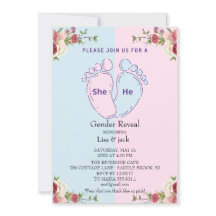 rosa oder blaue Babyfuß