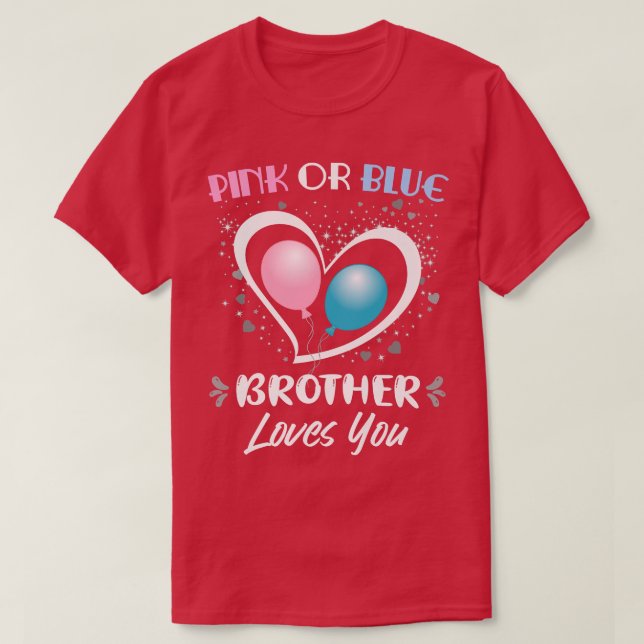 Rosa oder blaue Brüder Lieben Sie Männer Bro Boys  T-Shirt (Design vorne)