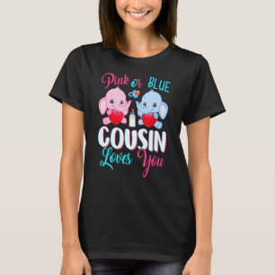 Rosa oder blaue Cousin Lieben Sie Elefanten Baby G T-Shirt