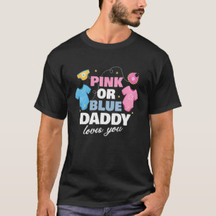 Rosa oder blaue Daddy Lieben, die Sie Vater Baby G T-Shirt