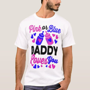 Rosa oder blaue DADDY-Lieben   Geschenke für Elter T-Shirt