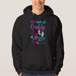 Rosa oder blaue Daddy Lieben Sie 2022 Gender Revea Hoodie
