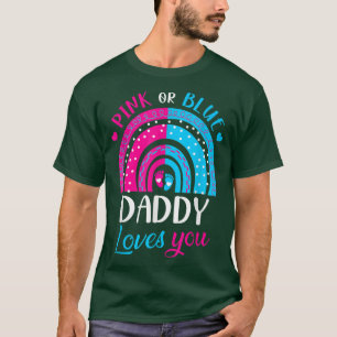 Rosa oder blaue Daddy-Lieben Sie Regenbogengeschle T-Shirt