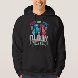 Rosa oder blaue Daddy Lieben Sie zukünftigen Vater Hoodie