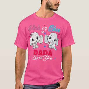 Rosa oder blaue Elefanten Dada Lieben You Baby Dus T-Shirt