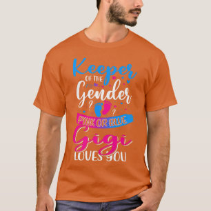 Rosa oder blaue Gigi-Lieben Sie bewahren die Gende T-Shirt