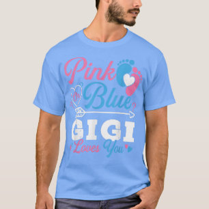 Rosa oder blaue Gigi-Lieben Sie Niedliche Geschlec T-Shirt