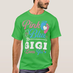 Rosa oder blaue Gigi-Lieben Sie Niedliche Geschlec T-Shirt