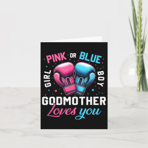 Rosa oder blaue Godmutterinnen Lieben, die Sie Box Karte