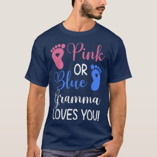 Rosa oder blaue Gramma Lieben Sie Funny Gender Rev T-Shirt