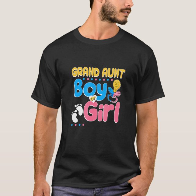 Rosa oder blaue Grand Tante Lieben Ihr bester Trau T-Shirt (Vorderseite)