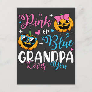 Rosa oder blaue Grandpa-Lieben, die Sie pumpen Bab Postkarte