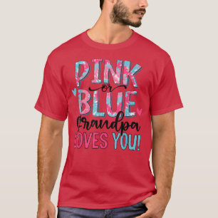 Rosa oder blaue Grandpa-Lieben Sie Gefärbte Krawat T-Shirt
