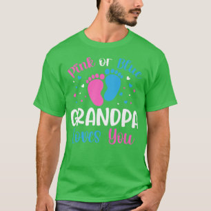 Rosa oder blaue Grandpa-Lieben Sie Geschlecht zeig T-Shirt