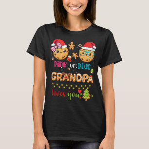 Rosa oder blaue Grandpa-Lieben Sie Weihnachtskekse T-Shirt