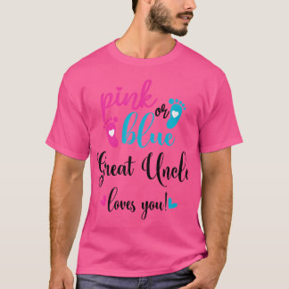 Rosa oder blaue graue Lieben, die Sie Geschlecht z T-Shirt