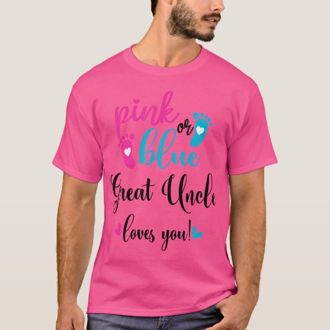 Rosa oder blaue graue Lieben, die Sie Geschlecht z T-Shirt (Vorderseite)