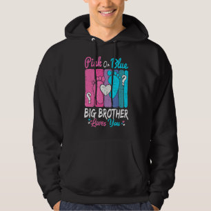 Rosa oder blaue große Lieben, die Sie Geschlecht o Hoodie