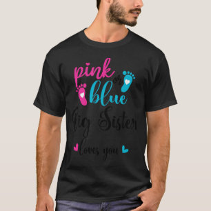 Rosa oder blaue große Lieben, die Sie Geschlecht o T-Shirt