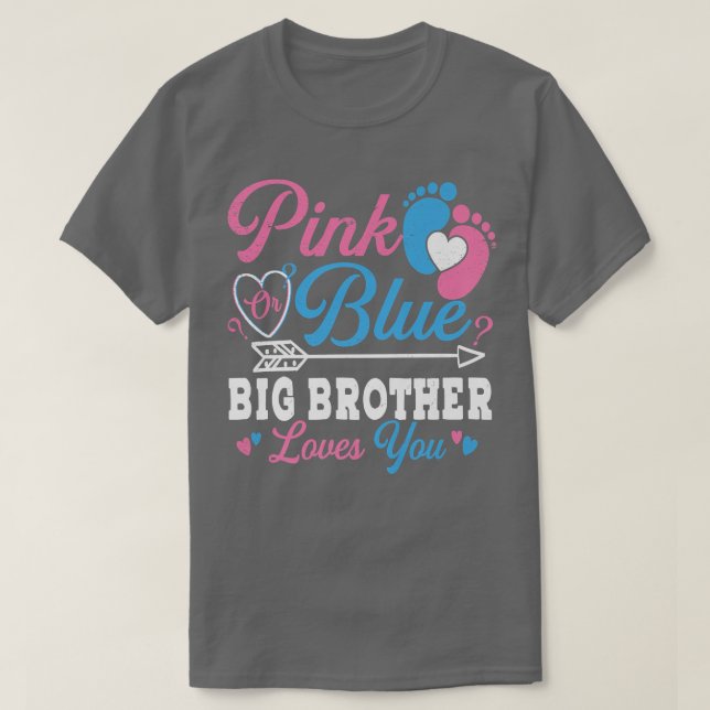 Rosa oder blaue große Lieben, die Sie Geschlecht z T-Shirt (Design vorne)