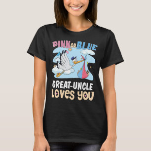 Rosa oder blaue große Lieben Sie am besten Onkel j T-Shirt